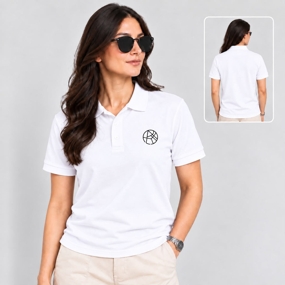 Royal Stock USA – Premium Unisex White Polo
