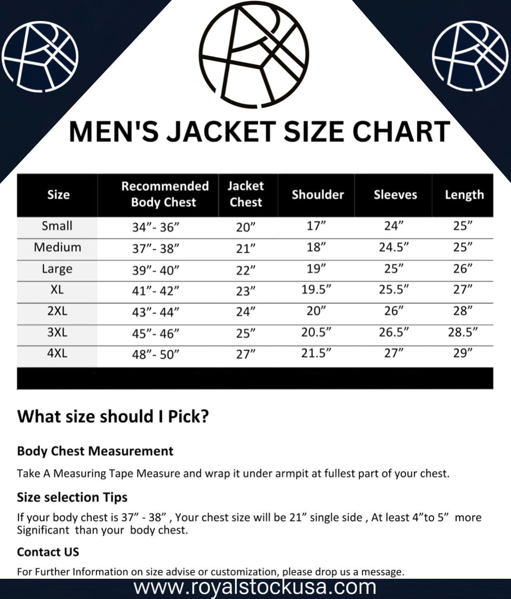 Royal 100% Genuine Leather Jacket for Unisex with 4 Pockets